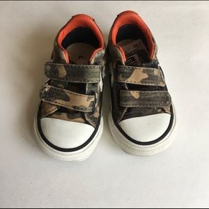 Converse | Baby Camoflauge Sneakers Orange Green